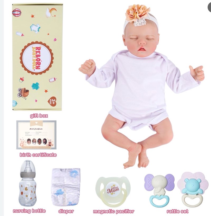 JIZHI Realistic Reborn Baby Doll-KSRBW09GA-TC3-NEW Brand: JIZHI