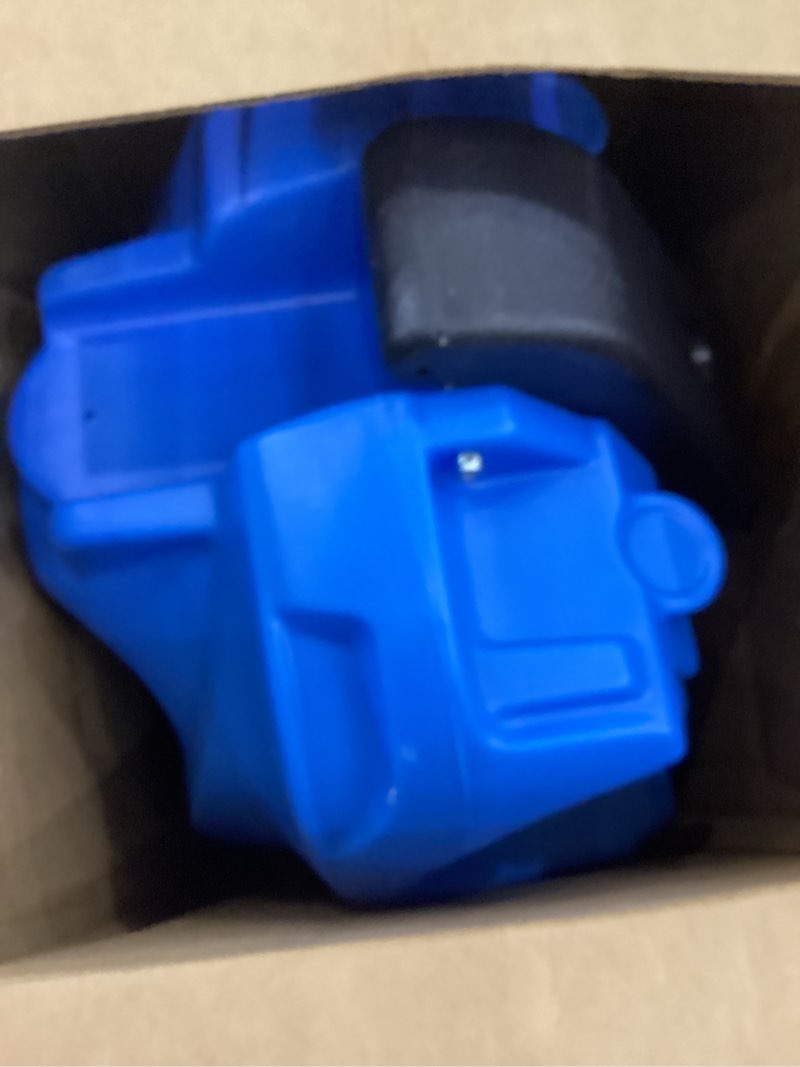 Condition photo showing As Is for Step2 Whisper Ride Cruiser Kids Push Car, Ride On Toy, Stroller Substitute, Includes Seat Belt & Horn, Made of Durable Plastic, Max Weight 50 lbs., For Toddlers 1.5-4 Years Old, Blue Blue Push Car