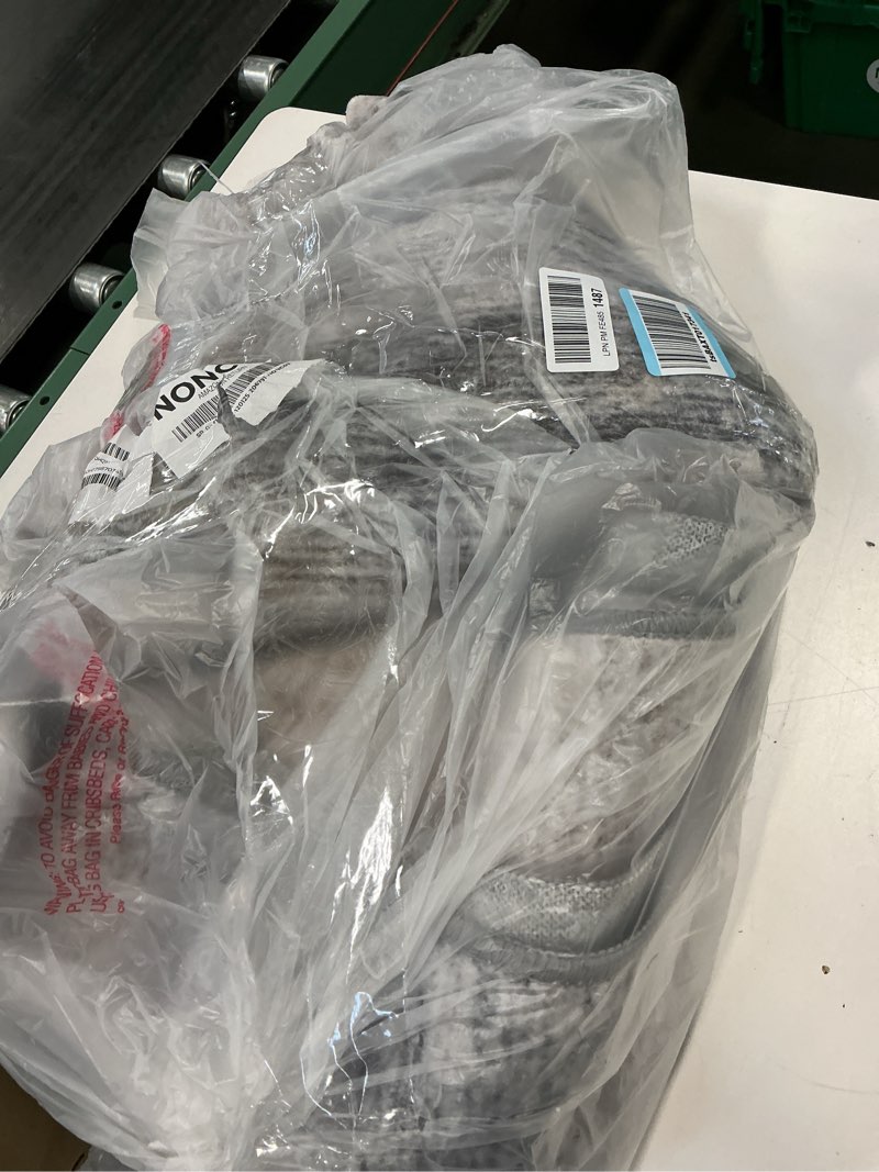 Condition photo showing Good Condition for Latte&Fog 5x7 Area Rugs for Living Room Bedroom, Vintage Grey Washable Rug, Boho Floral Non Slip Low Pile Carpet for Indoor Dining Room, Farmhouse, Office and Dorm(Grey 5'x7') Grey 5' x 7' (Rectangular)