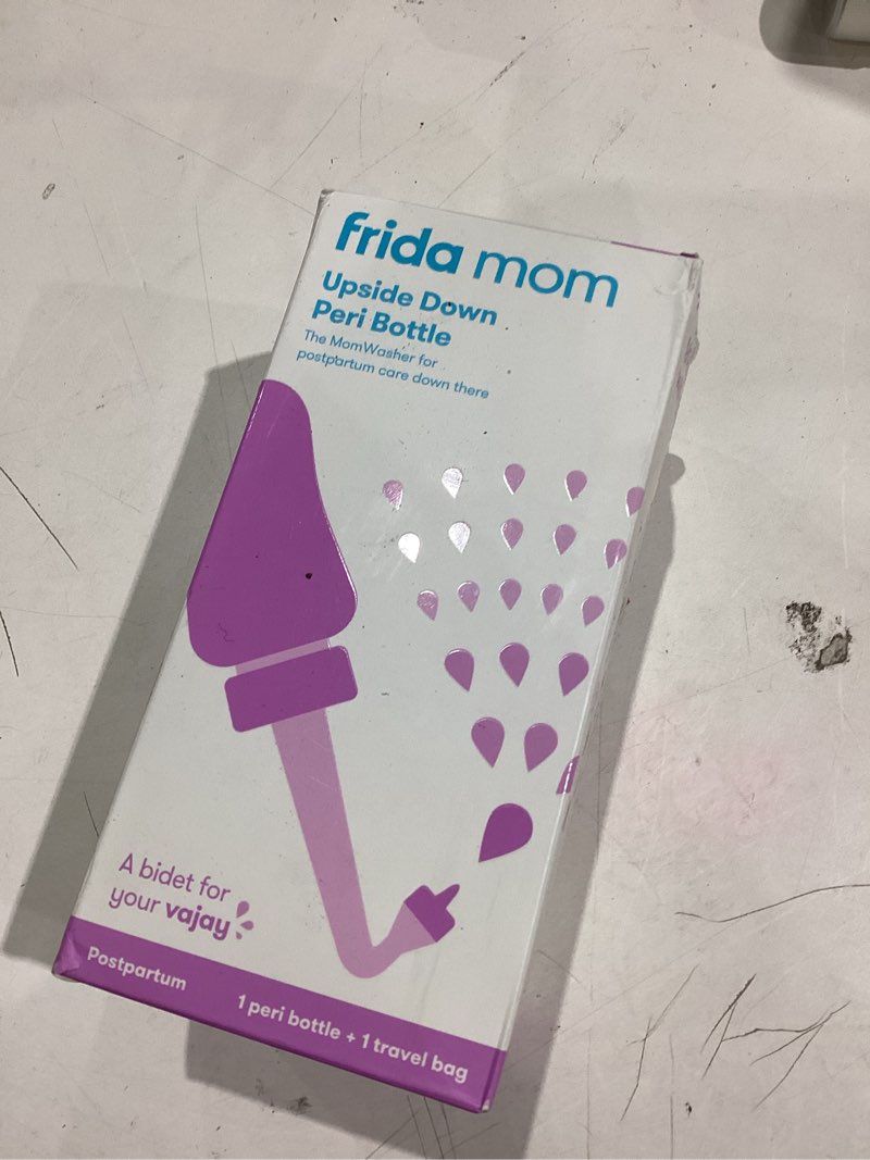 Condition photo showing Good Condition for Frida Mom Upside Down Peri Bottle for Postpartum Care, Portable Bidet Perineal Cleansing and Recovery for New Mom, The Original Fridababy MomWasher Peri Bottle, Pink