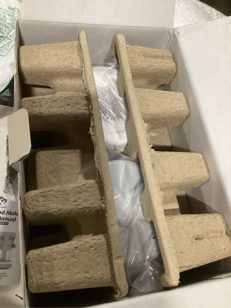 Condition photo showing New/Like New for Baby Food Maker Bellababy Baby Food Processor, Puree Blender Steamer with Reversible Steam Basket, One Button Easy Operation & Large Opening for Easy Cleaning white