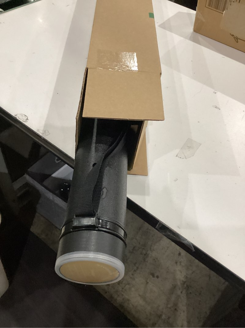 Condition photo showing Good Condition for transon durable poster storage tube with straps 24"-40" extendable for blueprints, artwork, maps, posters color black 1 pack-black