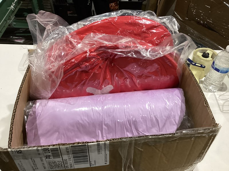 Condition photo showing New/Like New for Lanpn Valentines Day Heart Pillows 2Pcs, Love Heart Shaped Pillow Soft Faux Fur Throw Pillow Plush Heart Decorative Cushion for Couch Bed Sofa Valentine Day Decor (Pink, 16.5x12in/14x10.5in) 01 Pink