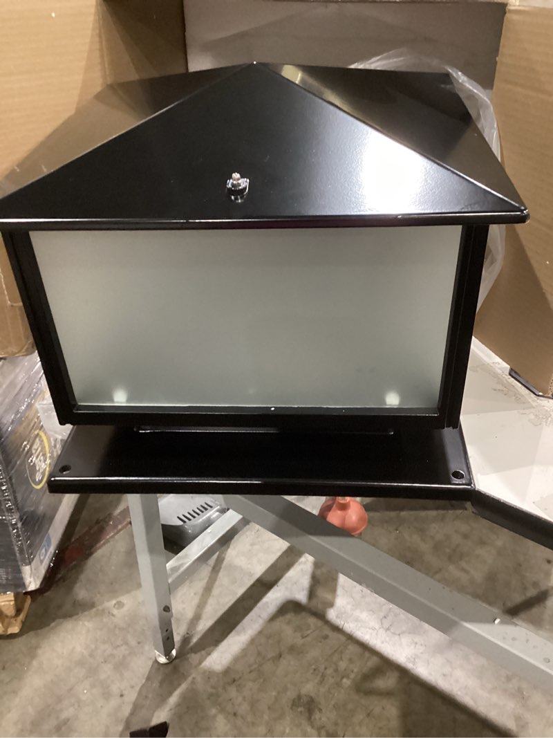 Condition photo showing Good Condition for outdoor wall lights outdoor waterproof ip65 pillar light vintage patio aisle lawn column lamp villa cap light aluminum acrylic post fence garden street lantern waterproof pillar lamp(30cm)