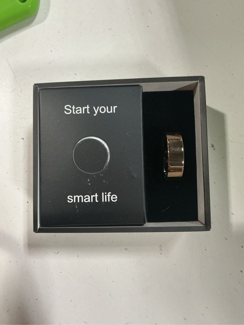 Condition photo showing New/Like New for biemha ip68 waterproof smart ring - fitness & health tracker with sleep/exercise monitoring, unisex for women men, ios & android compatible, long lasting battery life, no subscription (rose gold, 11) rose gold 11