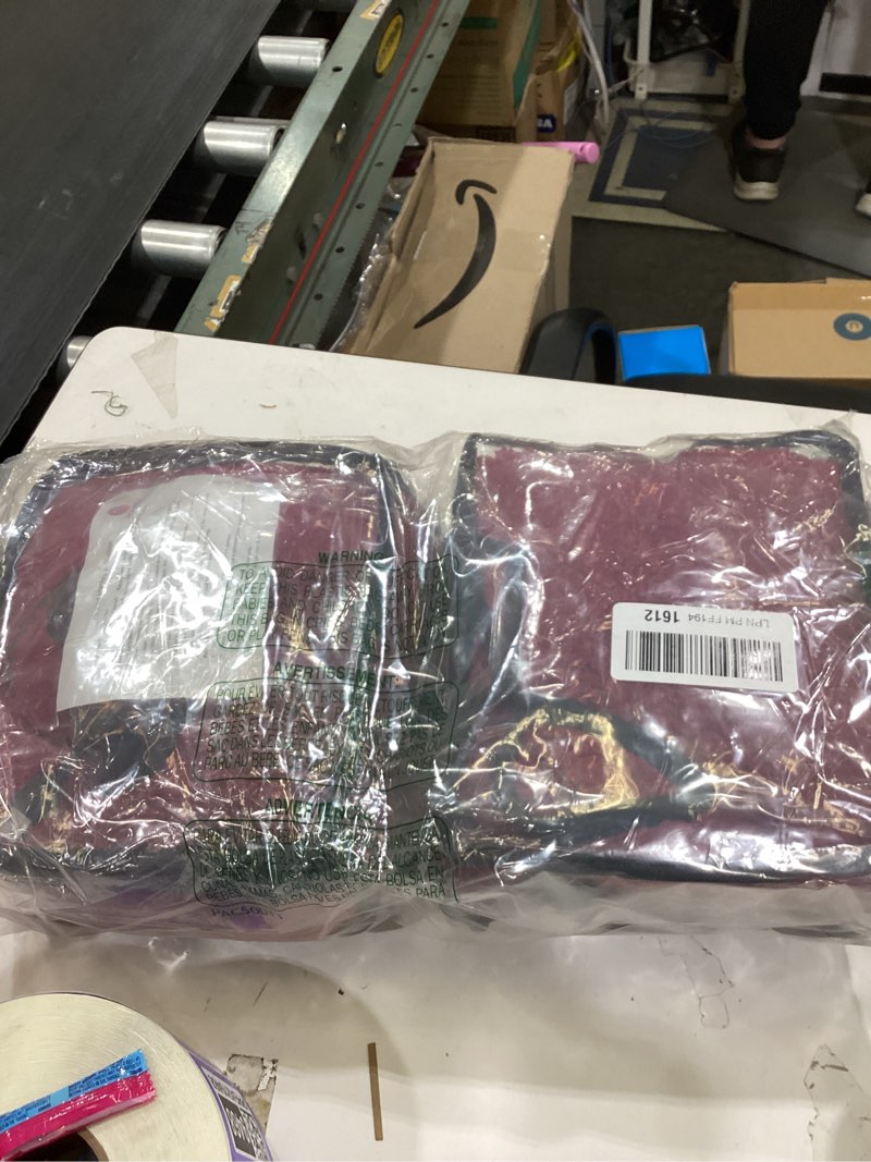 Condition photo showing Good Condition for Tuanse 2 Pcs USB Heated Blanket 25"x 35" Heated Car Blanket 5V Portable USB Electric Throw 3 Heat Setting Electric Throw with Timer Temperature Controller for Car Winter Home Office(Red,Lambswool) Red Lambswool
