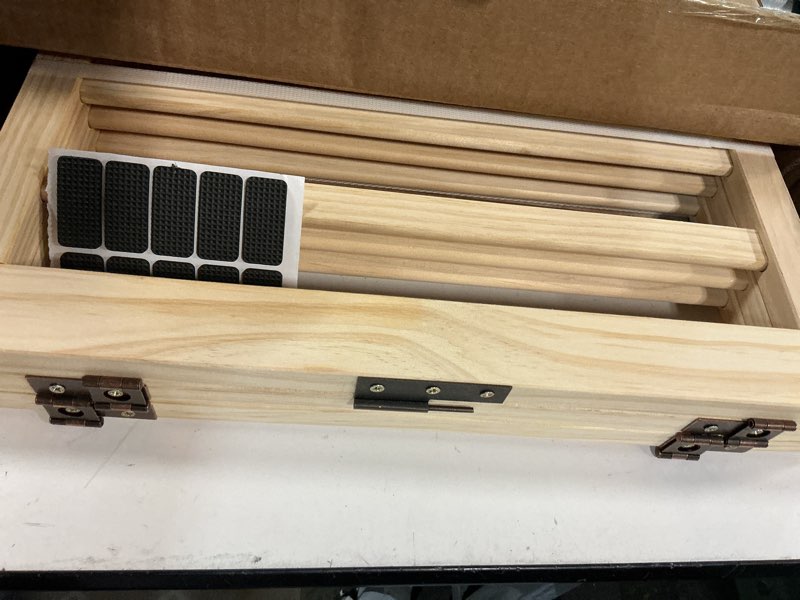 Condition photo showing New/Like New for YOCAN Paint-Free Wooden Freestanding Dog Gates for The House,Doorways, Stairs,Wood Dog Fences Indoor Pet Gate,Step Over Fence-3 Panels L:69" H:16.9" ?3 Panels?16.9"H
