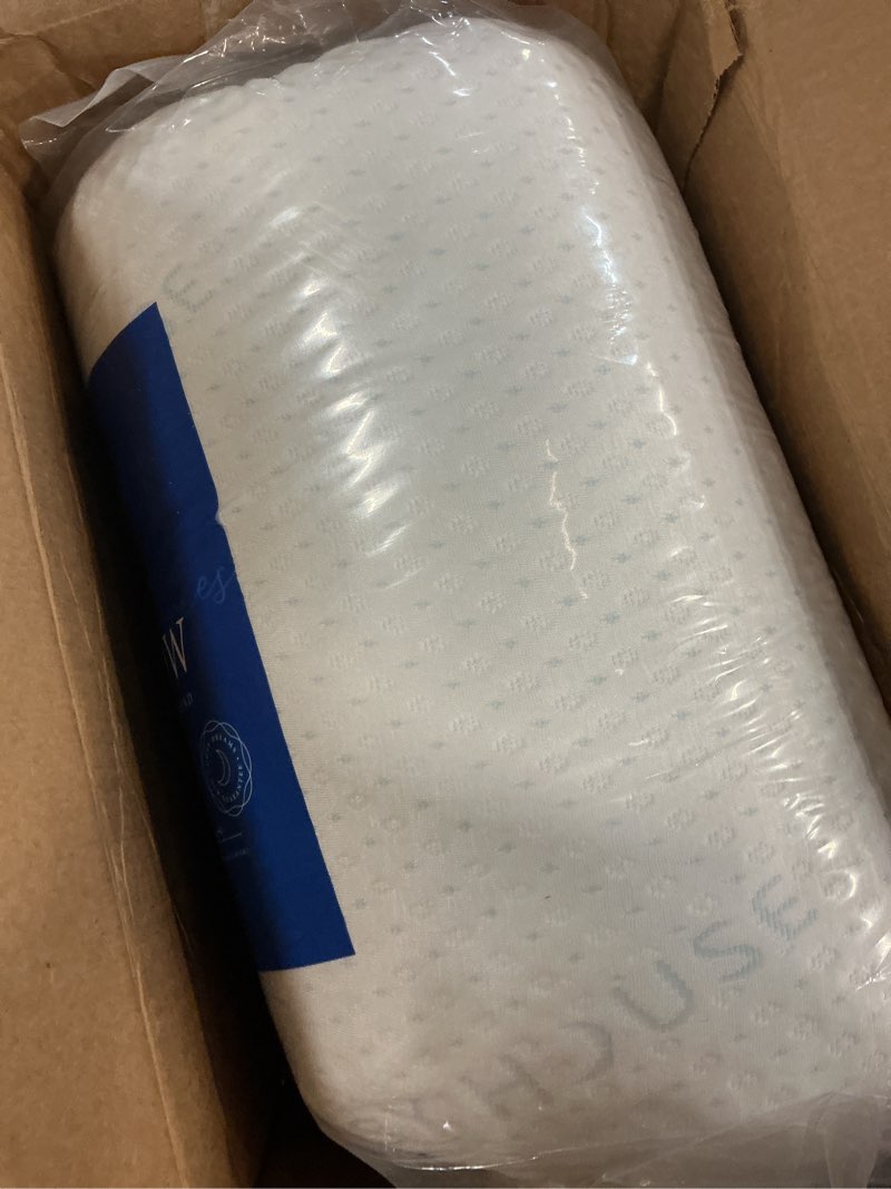 Condition photo showing New/Like New for cosy house collection luxury rayon derived from bamboo body pillow for side & back sleepers -supportive, soft, fluffy, & quality long pillow - measures 54” x 20” white body pillow