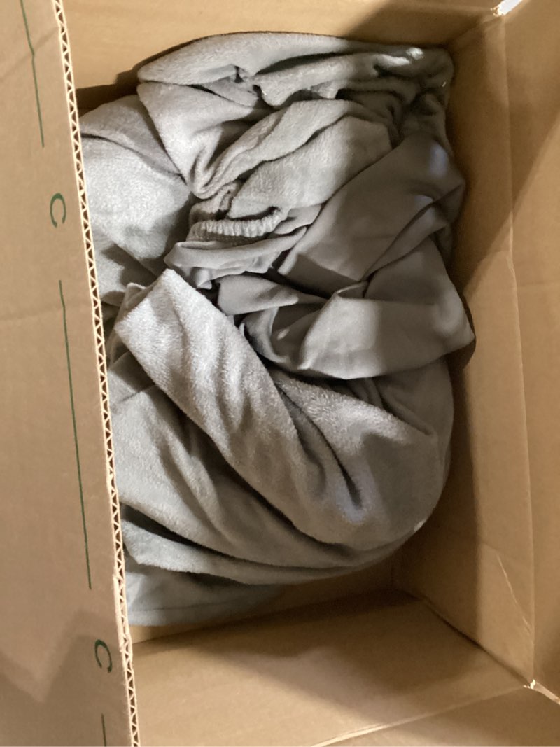 Condition photo showing Good Condition for thick plush futon cover stretch armless sofa bed slipcover soft couch sofa cover futon slipcover (silver gray)