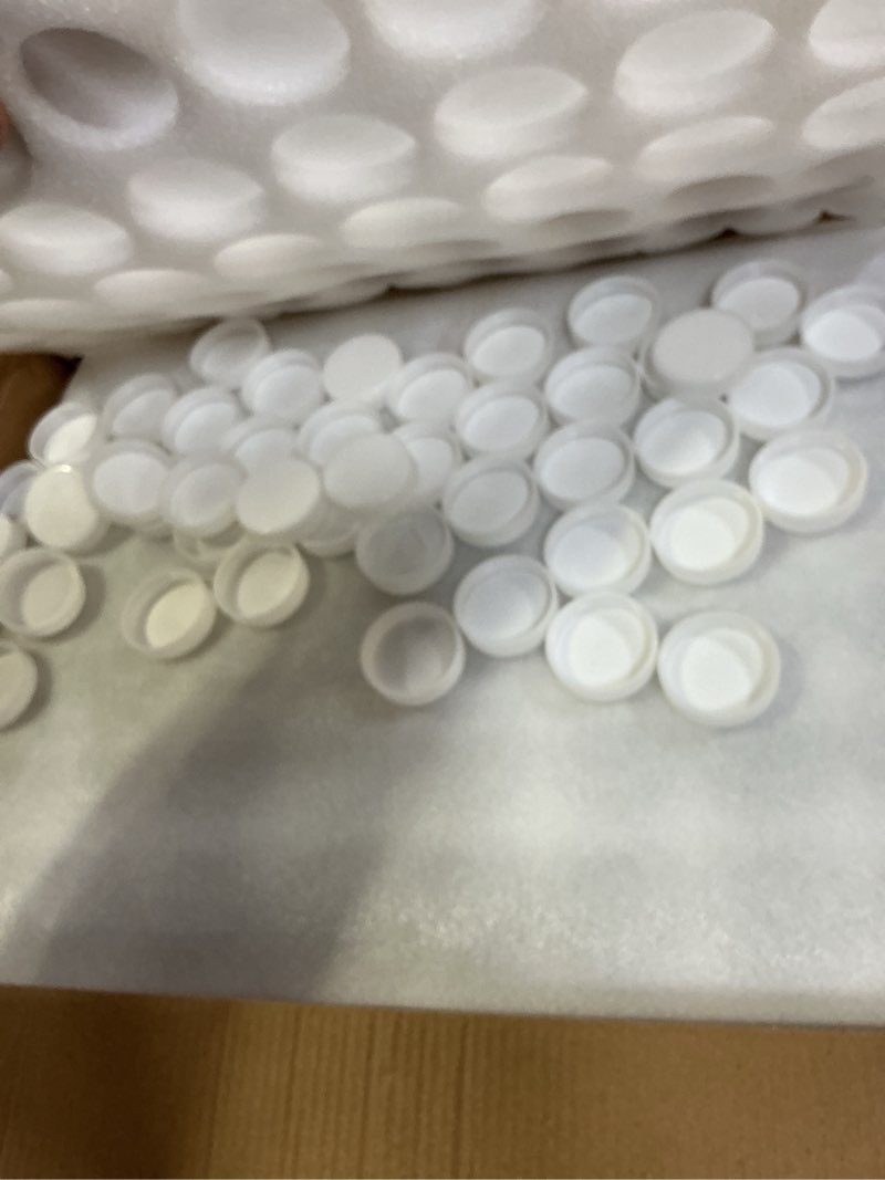 Condition photo showing New/Like New for 48pack 2oz Juice Shot Bottles with caps,Glass Mini Bottles,Small Clear Jar for Juice, Ginger, Wellness Shot,Sample, Whiskey,Travel Essentials,Leakproof