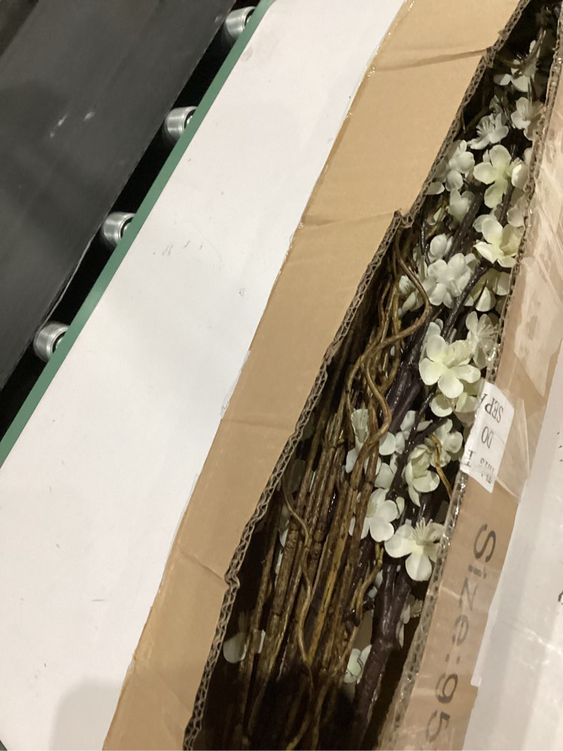 Condition photo showing Good Condition for daifunli 8 pcs 38 inch artificial flowers cherry blossom 45 inch curly willow branches for spring summer indoor decoration faux long stem silk plum blossom for wedding home office hotel vase decor