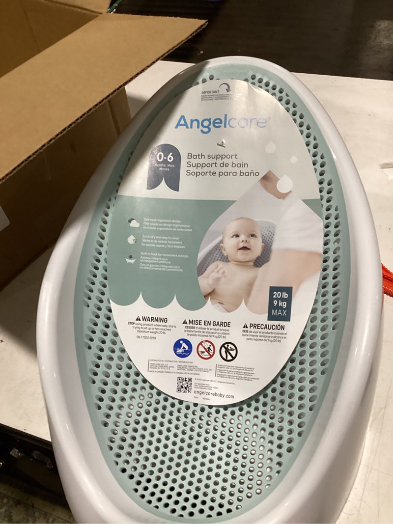 Condition photo showing Good Condition for Angelcare Baby Aqua Soft Touch Bath Support & Thermometer Bundle | Newborn Baby Bathtub 0-6 Months | Baby Registry Must-Have | Newborn Essentials for Safe & Comfortable Bath Time