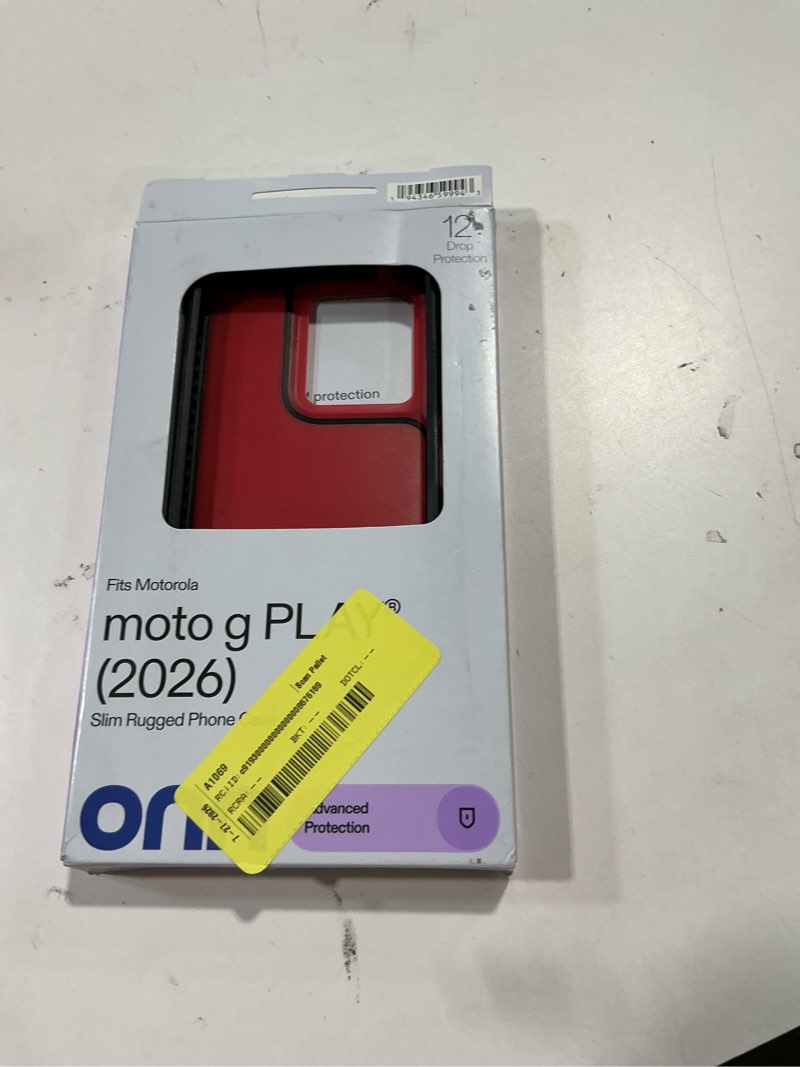 Condition photo showing Good Condition for onn slim rugged phone case for motorola moto g play (2026) - red/black