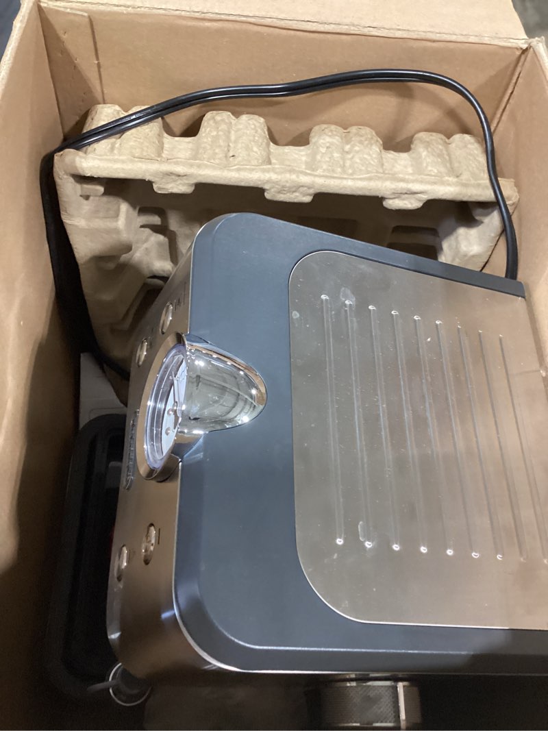 Condition photo showing As Is for de’longhi classic espresso machine with milk frother, 15-bar pump & temperature control - barista coffee maker kit for espresso, latte, cappuccino & iced