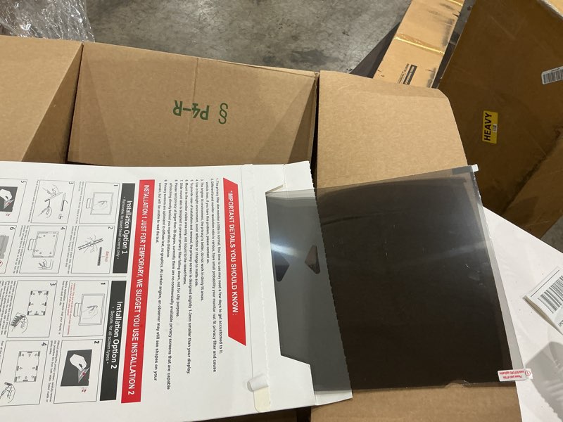 Condition photo showing Good Condition for computer privacy screen filter for 21.5 inch 16:9 widescreen monitor, anti-spy/anti glare protector office accessories - wxh: 18 3/4" x 10 9/16" (476mm x 268mm) 21.5 inch 16:9 - wxh: 18 3/4" x 10 9/16"