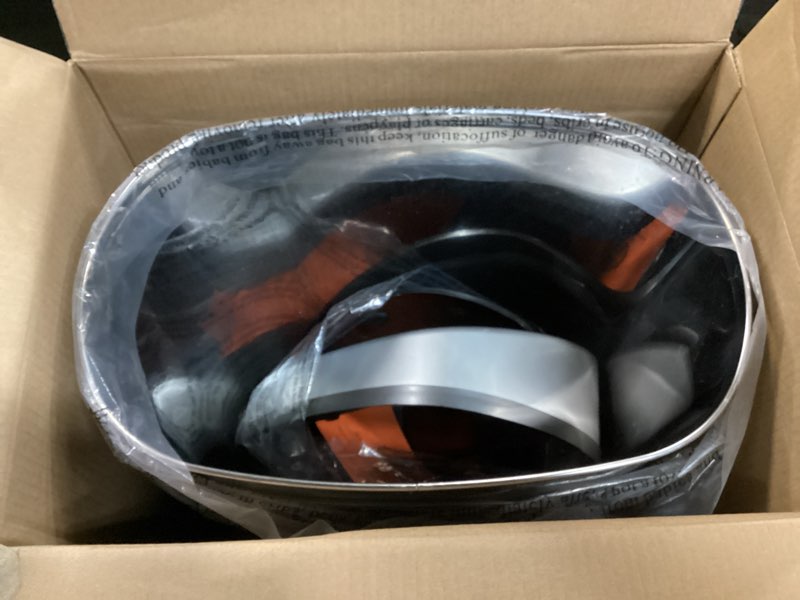 Condition photo showing Good Condition for ninestars 13 gallon oval automatic trash can, 50l touchless motion sensor garbage can with odor-sealing lid & one-touch manual mode, silver stainless steel, black trim
