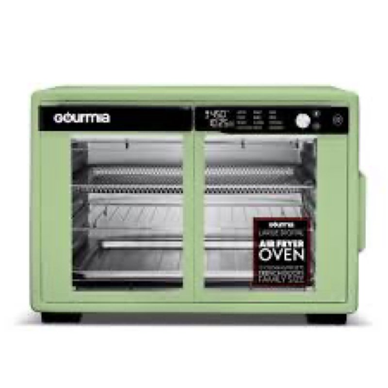 Gourmia French Door Digital Air Fryer Oven - XL 37QT Capacity, 12 Presets, FryForce 360° Tech, Dehyd