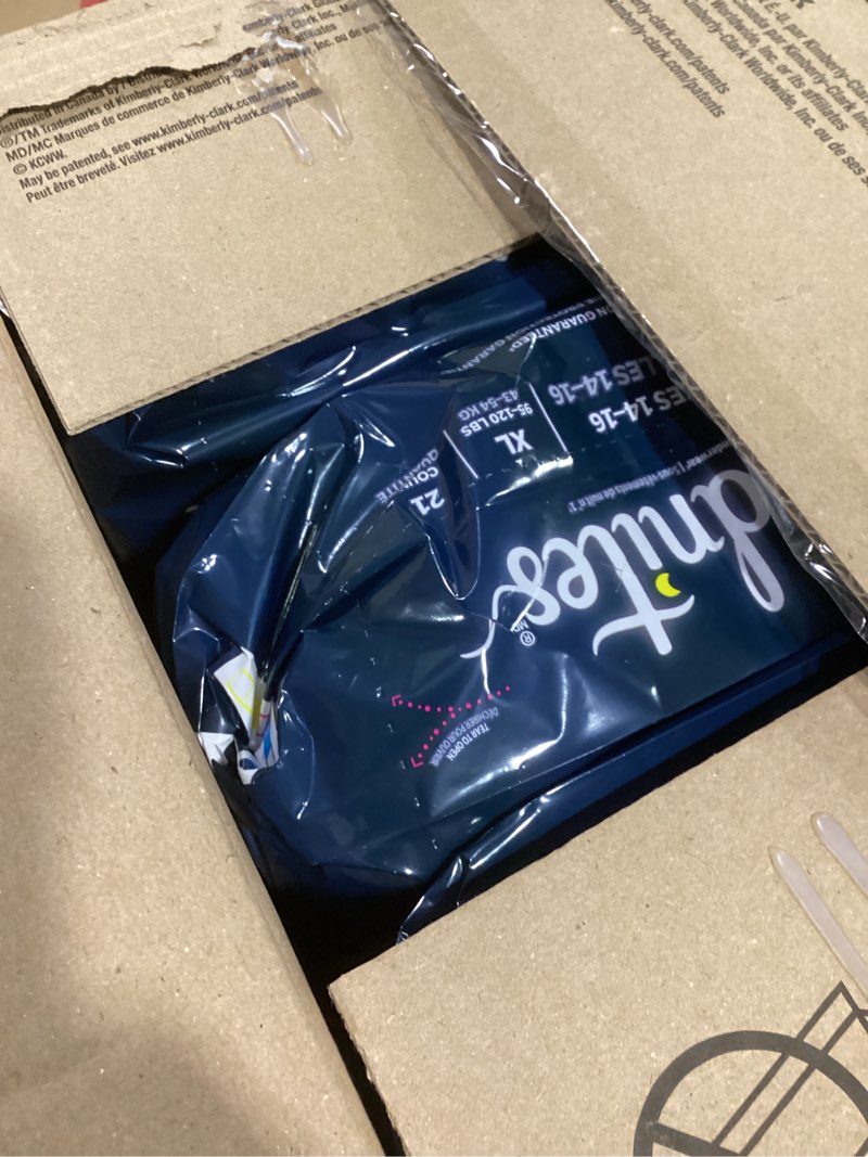 Condition photo showing New/Like New for Goodnites Girls' Nighttime Bedwetting Underwear, Size Extra Large (95-120 lbs), 63 Ct (3 Packs of 21), Packaging May Vary X-Large 63