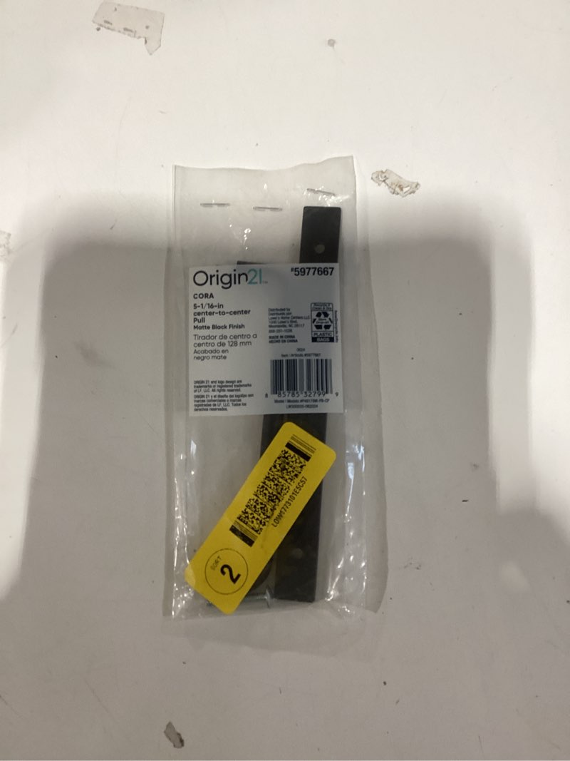 Origin 21 Cora 5-1/16-in , 128mm Center to Center Matte Black Arch Handle Drawer Pull