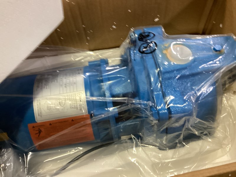 Condition photo showing New/Like New for j5s shallow well jet pump, 1/2 hp 115/230v 60hz, heavy-duty cast iron self-priming pump for home water supply, garden irrigation & booster service