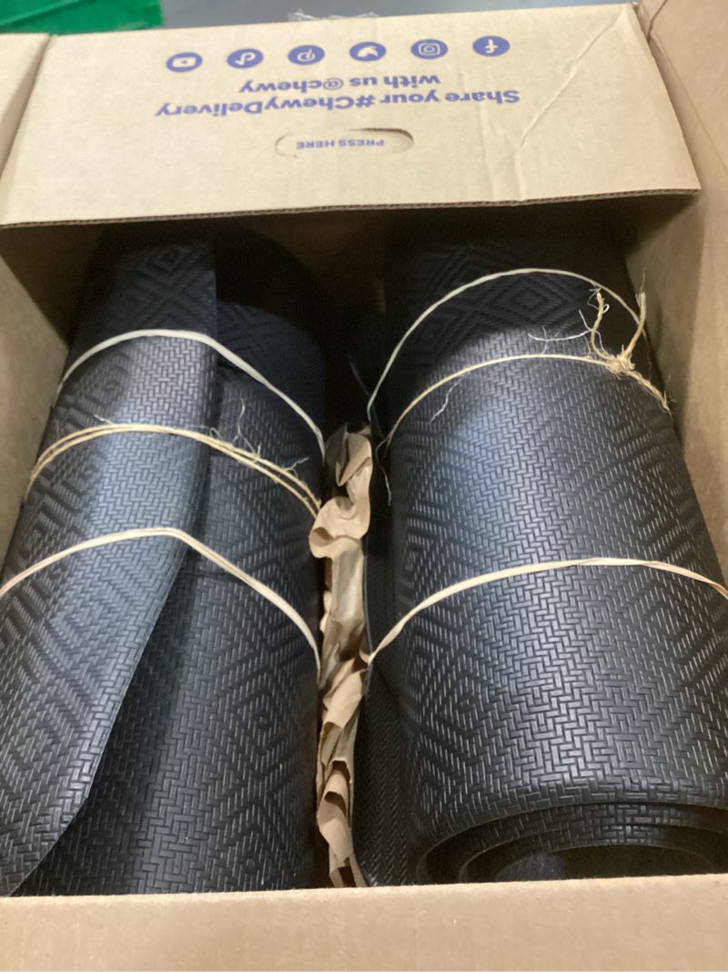 Condition photo showing Good Condition for Ophanie Kitchen Mats for Floor, 3/4 Inch Thick Kitchen Rugs, 20'' x 60'' Anti Fatigue Standing Cushioned Mat, Waterproof,Comfort Ergonomic Mat for Office, Home, Sink, Black Non-Slip Bottom Black 60"L x 20"W x 0.8"Th