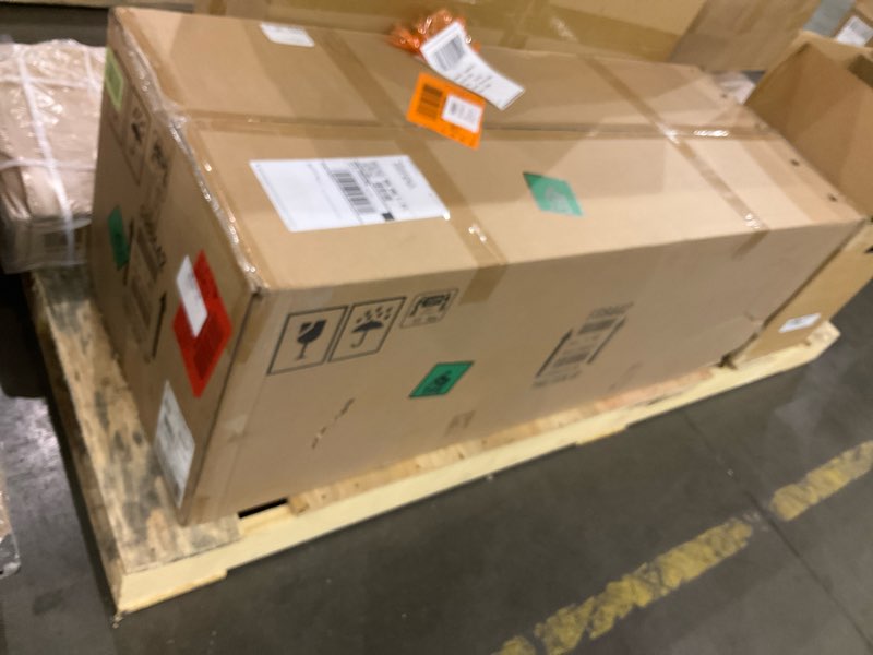 Condition photo showing As Is for Decor Therapy Morgan 2-Door Console Table, Eased Edge Black 42W x 14D x 34.25H Black