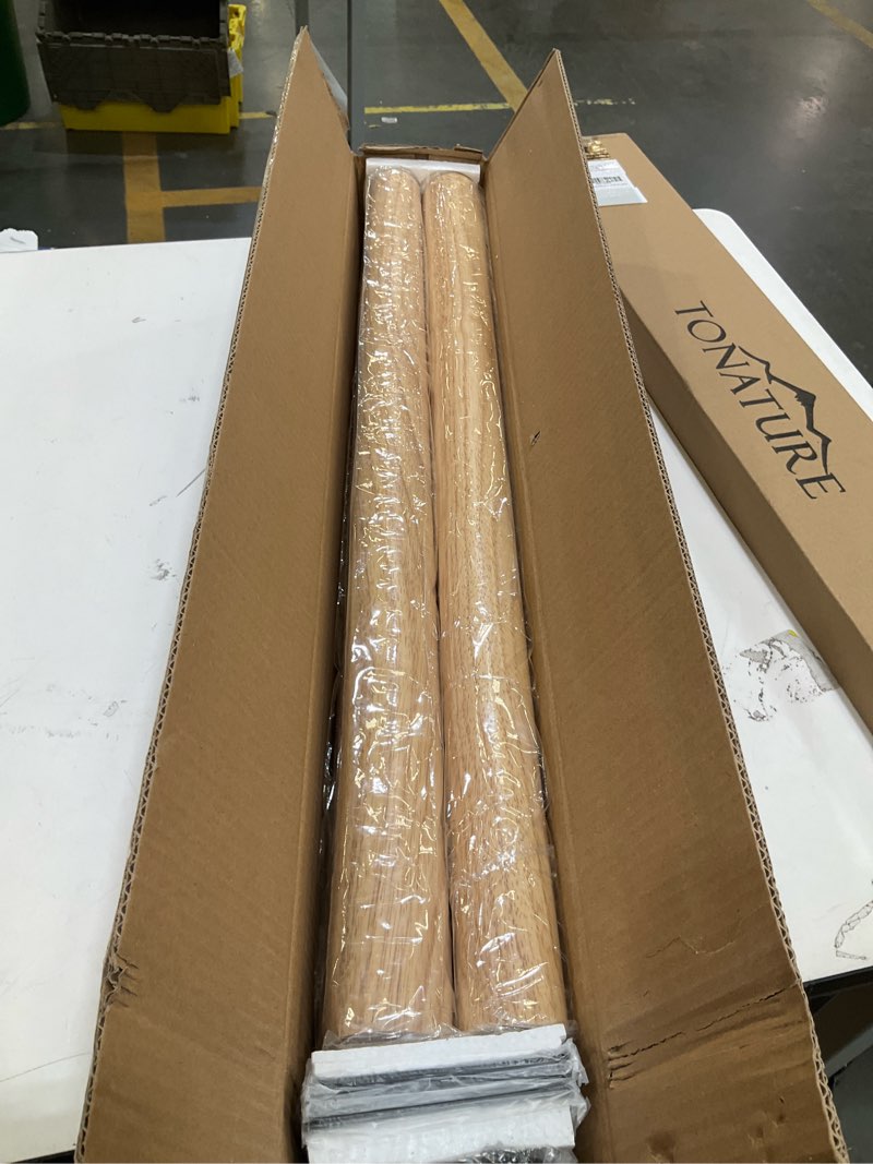 Condition photo showing Good Condition for qlly 28 inch solid wood table legs, wooden desk leg, heavy duty diy wood furniture legs for dining table, office desk, set of 4, easy assembly (natural, 28 inch) 28 inch natural