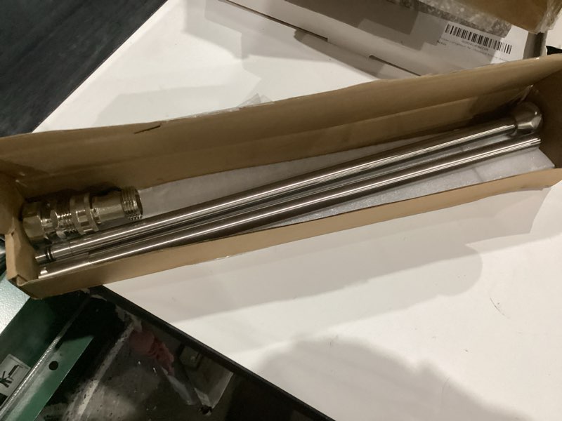 Condition photo showing Good Condition for g-sunny all-metal rv toilet wand with shut-off valve, rv black tank cleaner wand with 360 degree swivel adapter and power nozzle, for cleaning sediment