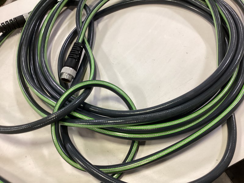 Condition photo showing Good Condition for synergy teknor apex 5/8-in x 50-ft premium -duty kink free vinyl gray coiled hose
