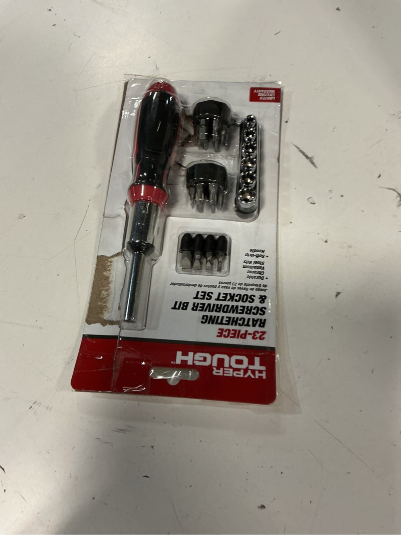Condition photo showing Good Condition for hyper tough 23 piece ratchet interchangeable screwdriver