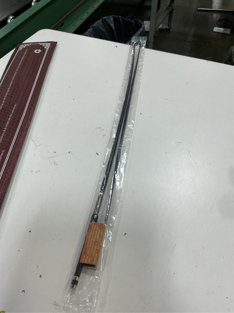 Condition photo showing Good Condition for carbon fiber violin bow 3/4 size vingobow 100vb 69 cm three quarters for advanced student straight parisian eyes ebony frog unbleached mongolian black horse hair powerful and wild tone smooth screw 3/4 black