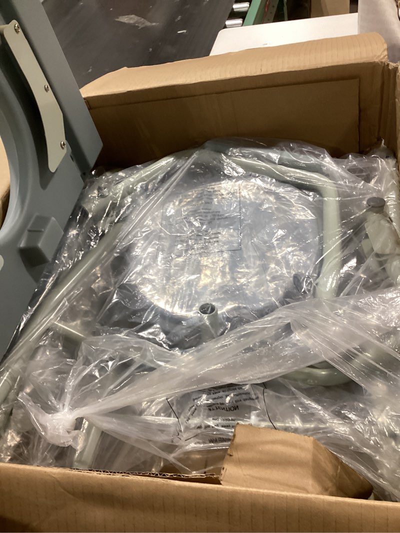 Condition photo showing Good Condition for vevor raised toilet seat, adjustable height with 5 levels, drop-arm design, detachable backrest, 7l easy-clean bucket, quick assembly, support up to 1000lbs, ideal bedside commode for elderly & adults with backrest - blue