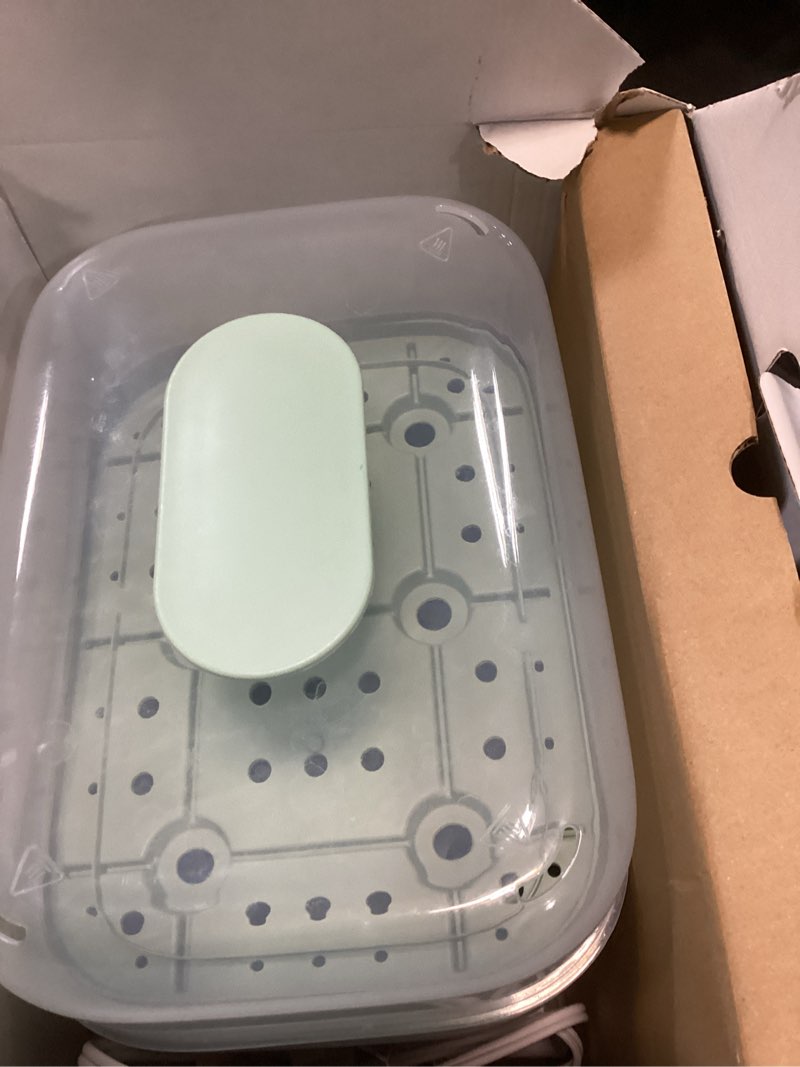 Condition photo showing Good Condition for Momcozy 3 Layers Large Bottle Sterilizer and Dryer, Fast Sterilize and Dry, Universal Bottle Sterilizer for All Bottles & Breast Pump Accessories, Touch Screen & Auto-Off Bottle Sanitizer Green