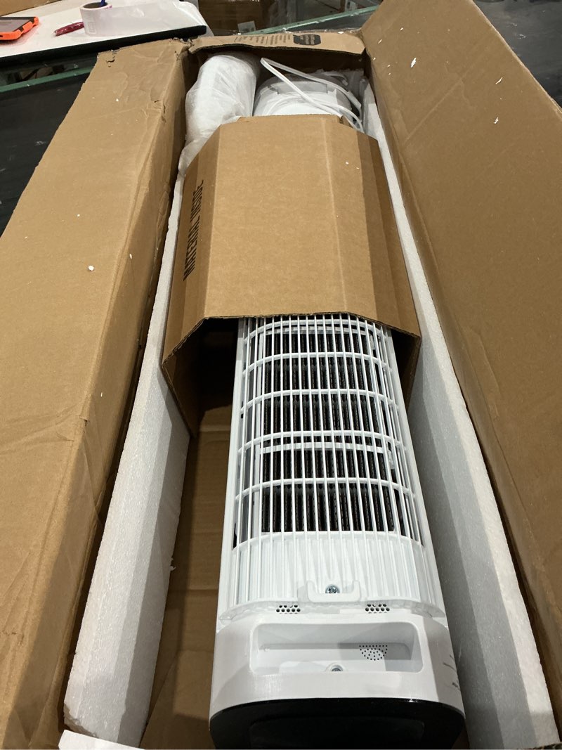 Condition photo showing As Is for dreo evaporative air swamp cooler, 43" cooling fans that blow cold air 2026 upgraded, 80° oscillating floor fan for bedroom, easy cleaning, app control, ice packs, 4 speeds & 4 modes, 12h timer, black