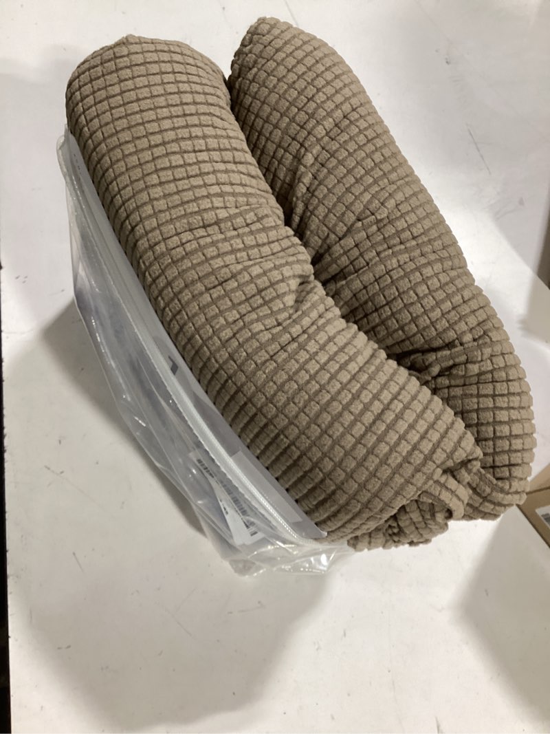 Condition photo showing Good Condition for kekuou stretch loveseat couch cover, 2 cushion couch slipcover,khaki | 1-piece washable sofa cover pet friendly (55"-78") furniture protector soft jacquard, elastic bottom for dogs & kids khaki medium