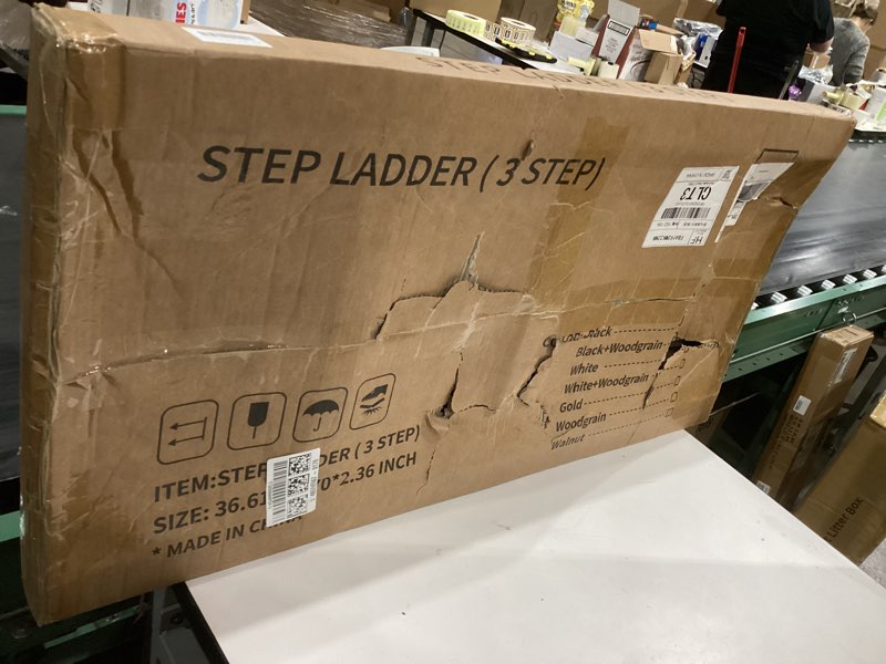 mayi plus 3 step ladder,aluminum folding step stool for adults,step ladder with wide anti-slip pedal