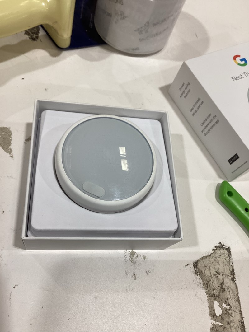 Condition photo showing As Is for Google Nest Thermostat - Smart Thermostat for Home - Programmable Wifi Thermostat - Fog