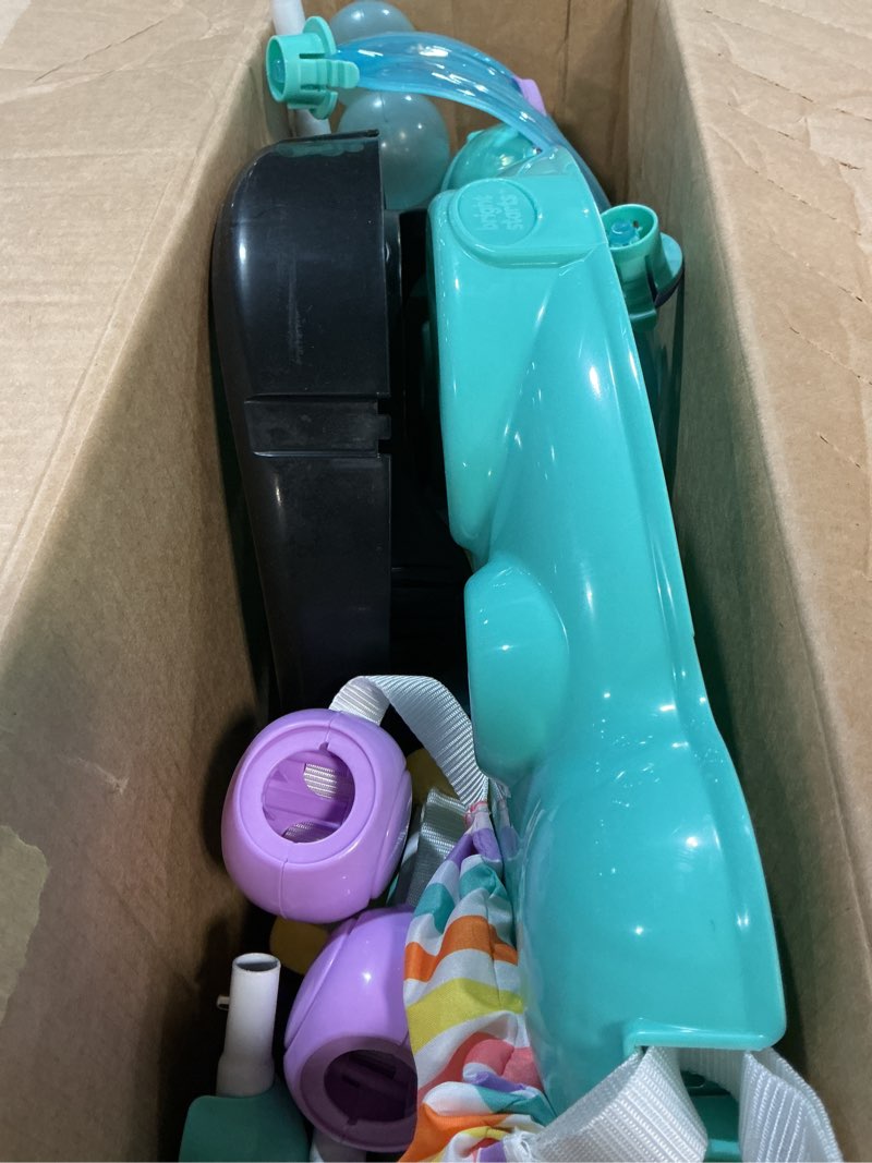 Condition photo showing As Is for Bright Starts Disney The Little Mermaid Sea of Activities Baby Activity Jumper with Interactive Toys, Lights & Music with Disney Princess Ariel, 6-12 Months (Blue)