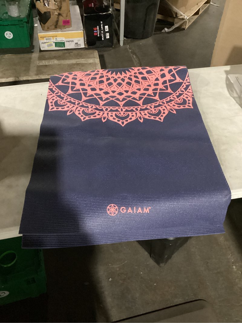 Condition photo showing Good Condition for similar to gaiam print yoga mat, non slip exercise & fitness mat for all types of yoga, pilates & floor exercises pink marrakesh