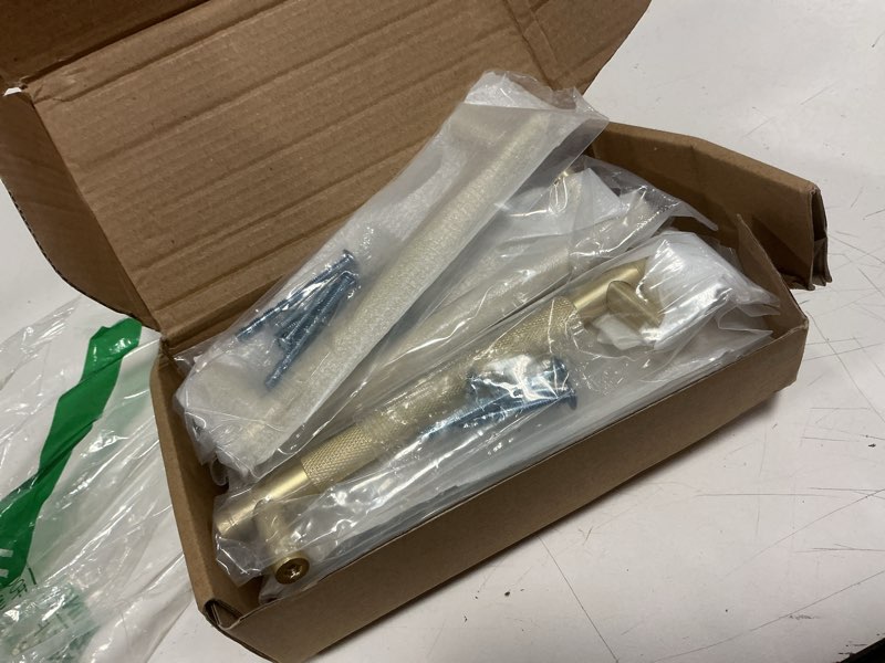 Condition photo showing New/Like New for 10 pack brushed gold cabinet pulls knurled 5 inch hole centers kitchen cabinet handles gold drawer pulls cabinet hardware 5 in hole center brushed gold 10