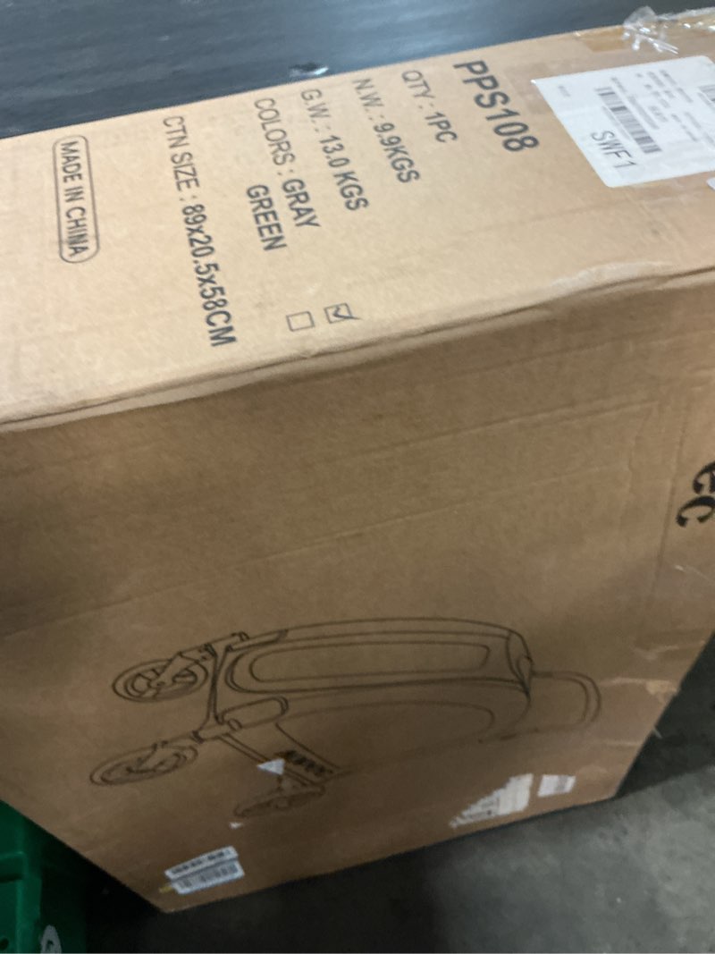 Condition photo showing Good Condition for large dog stroller - dual entry safety folding pet stroller with adjustable handle, all-terrain 4-wheel, 160 lbs weight capacity for travel & outdoor adventures - gray grey