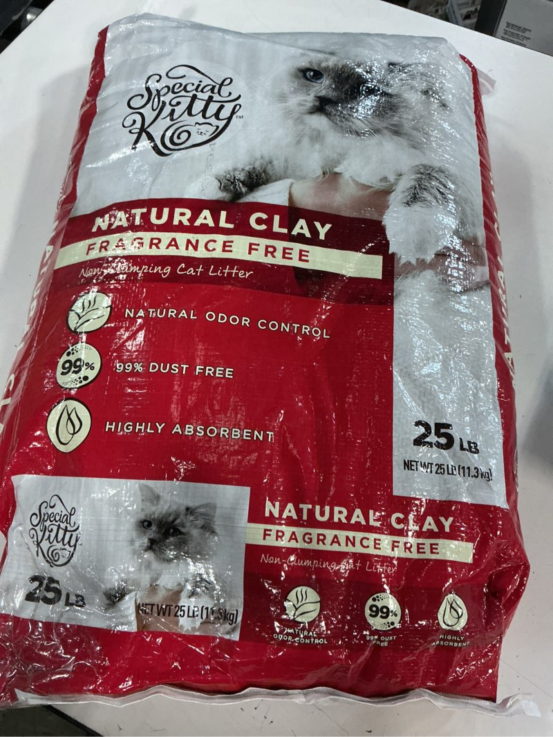 Condition photo showing New/Like New for special kitty non-clumping clay cat litter, unscented, 25 lb bag