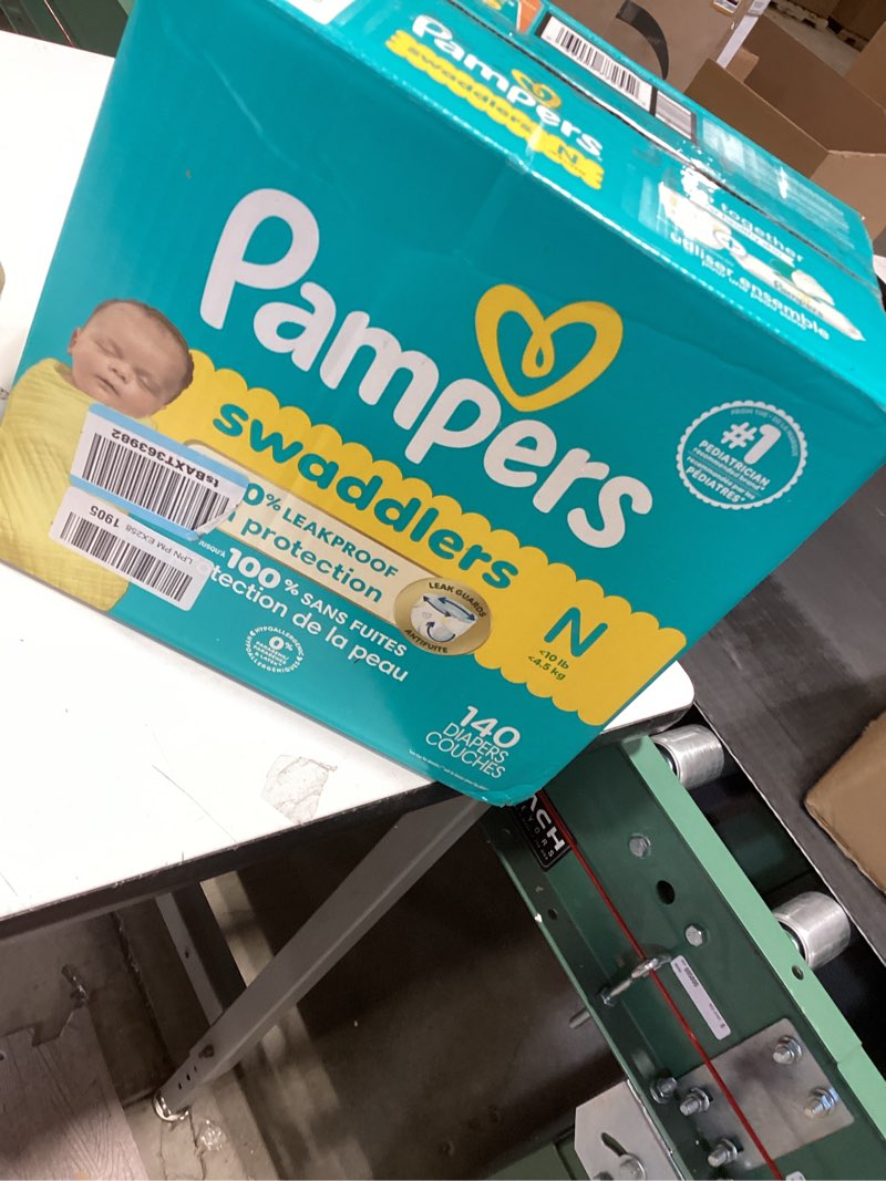 Pampers Swaddlers Diapers, Size 0 (up to 10 lbs), 140 Count, Absorbent, Keeps Baby Dry and Comfortab