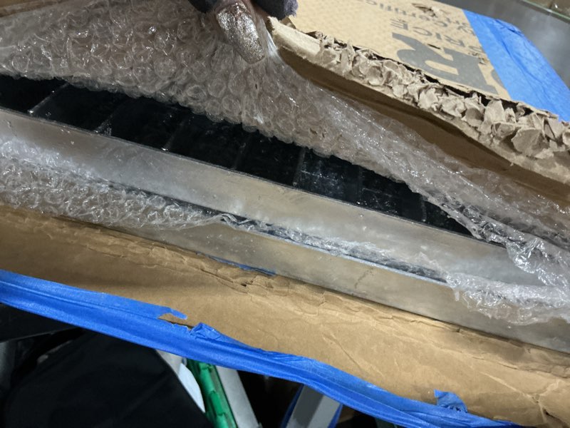 Condition photo showing Good Condition for galvanized steel drain grate, driveway channel cover 9x9 in | b-class heavy-duty trench drainage grate for nds catch basin,outdoor, garage, hot-dip galvanized, anti-rust, true 8.9x8.9