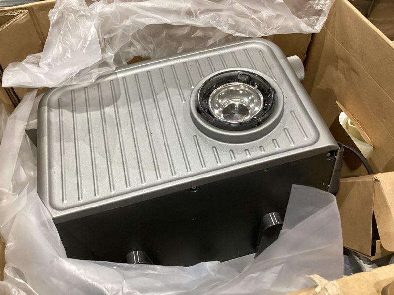 Condition photo showing As Is for breville barista pro espresso machine bes878bss, brushed stainless steel