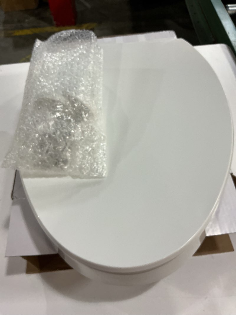 Condition photo showing Good Condition for KOHLER 25875-0 Hyten 3" Height, Elevated Soft Close Elongated Toilet Seat, Contoured Seat with Grip-Tight Bumpers, Quick-Attach Hardware, No Slam Toilet Seat, White White Elongated