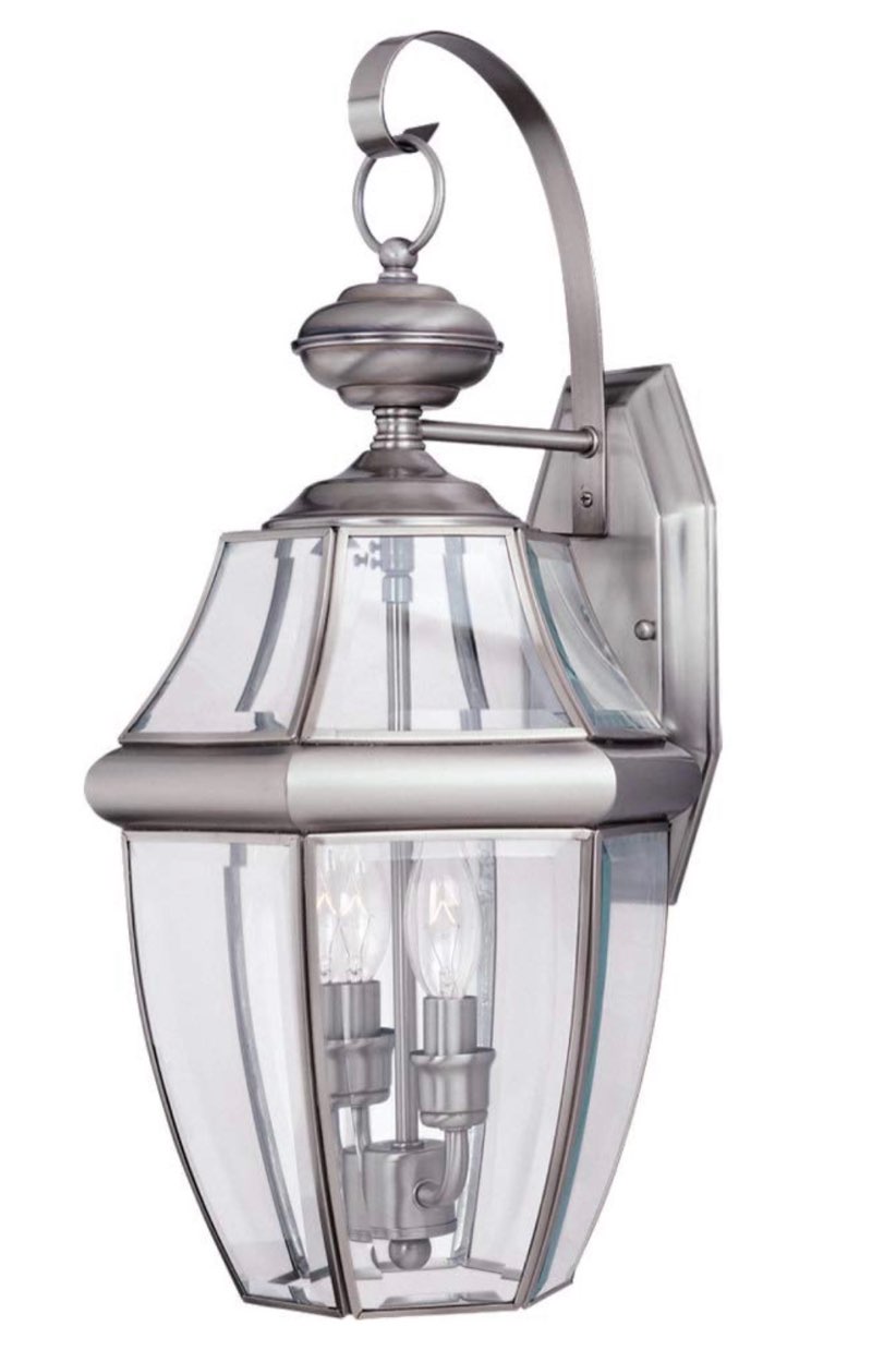 Sea Gull Lighting 8039-71 Lancaster Outdoor Wall Lantern Outside Fixture, Two - Light, Antique