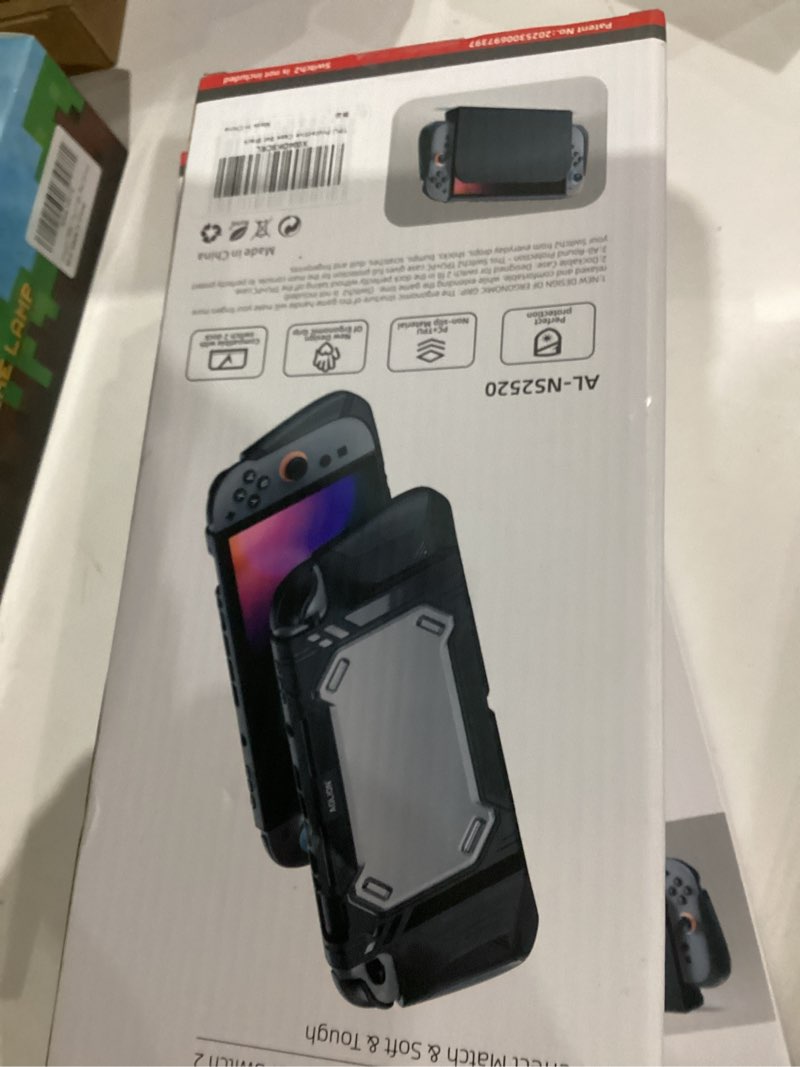 Condition photo showing Good Condition for Case Set for Switch 2 Case, Switch 2 Grip Accessories, Includes 1 Protective Case with Clear PC Back and TPU Ergonomic Grip, 2 9H Tempered Glass Screen Protectors, 8 Joycon Caps, and 8 Dust Plugs