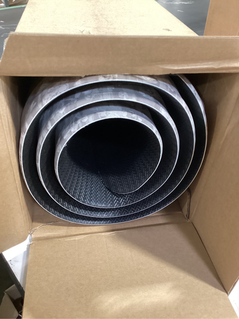 Condition photo showing Good Condition for house of noa nama standing mat – anti-fatigue cushioned kitchen mats for floor | ergonomic bounce-back foam kitchen mats | anti-fatigue mats for kitchen & standing | emile earl grey | 22" x 72" earl grey 72"l x 22"w x 0.8"th