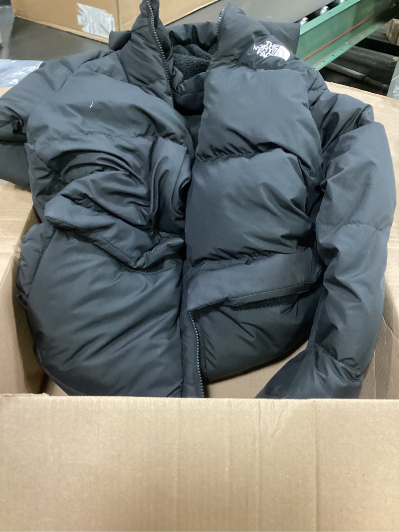 Condition photo showing As Is for The North Face Teen North Down Fleece-Lined Short Parka | 600 Fill Waterfowl Down, Water Repellent, size XL